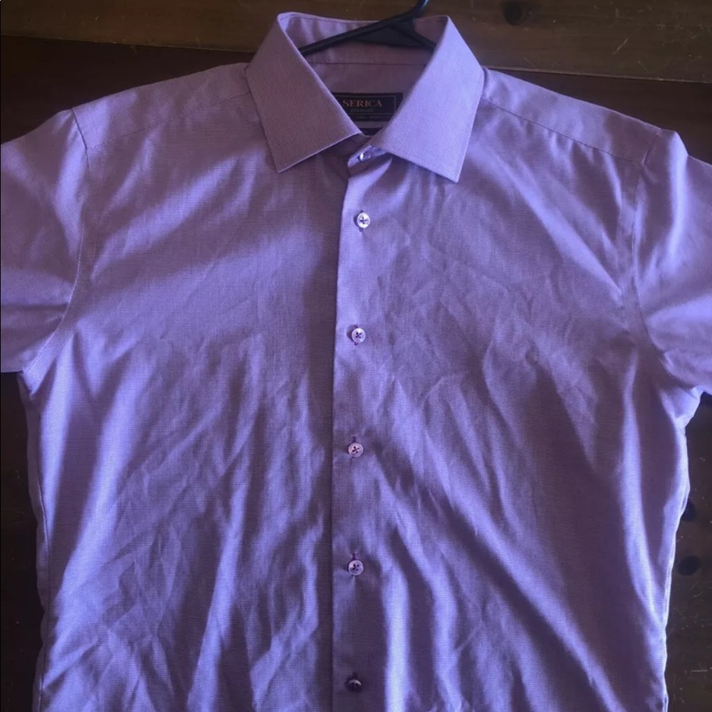SERICA Classics 2ply Button Dress Shirt Men’s Size 15 1/2 MEDIUM.
